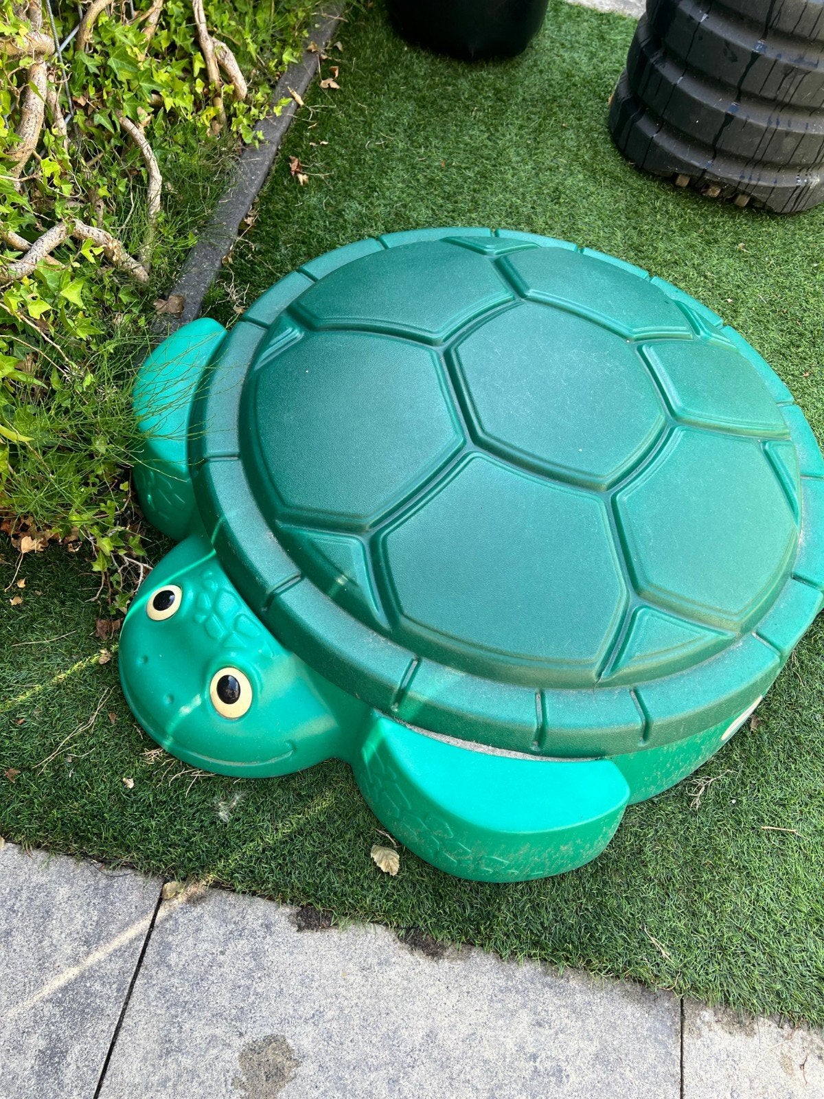Little Tikes Schildpad Zandbak met deksel, Ophalen, Gebruikt