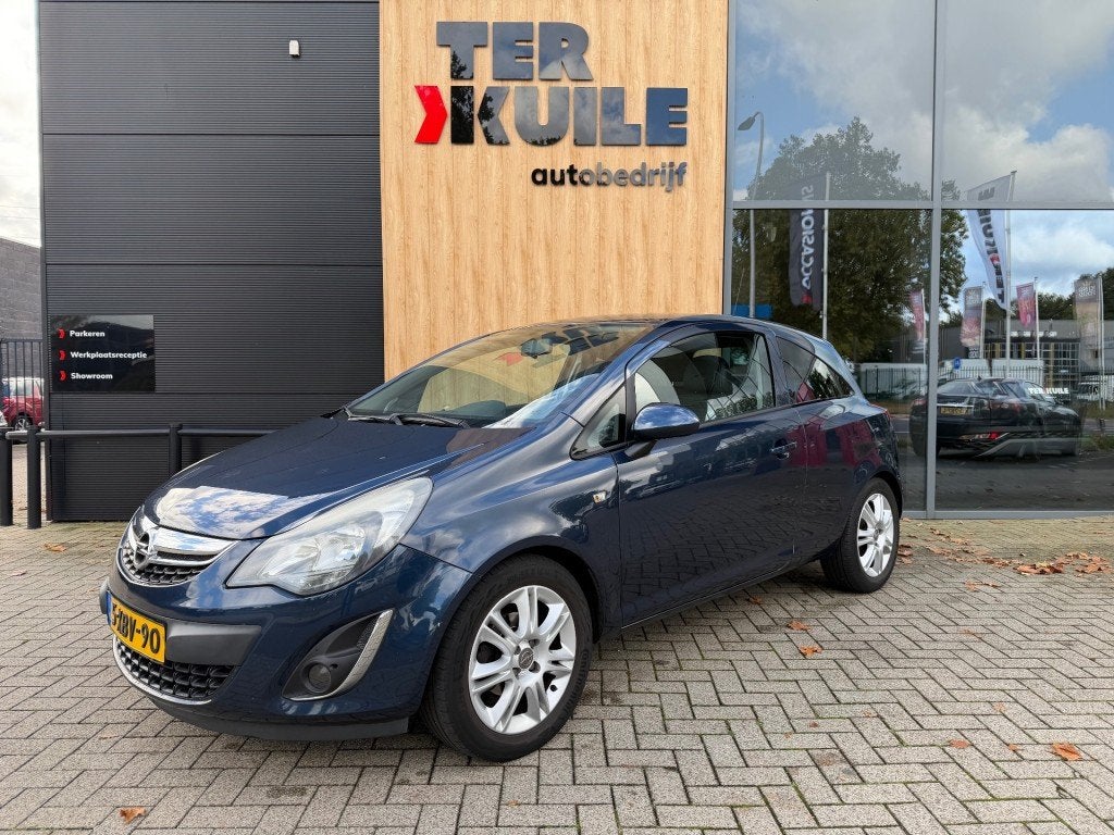 Opel CORSA 1.4-16V Blitz / Airco / Cruise / Navi, Voorwielaandrijving, Euro 5, 101 pk, Blauw