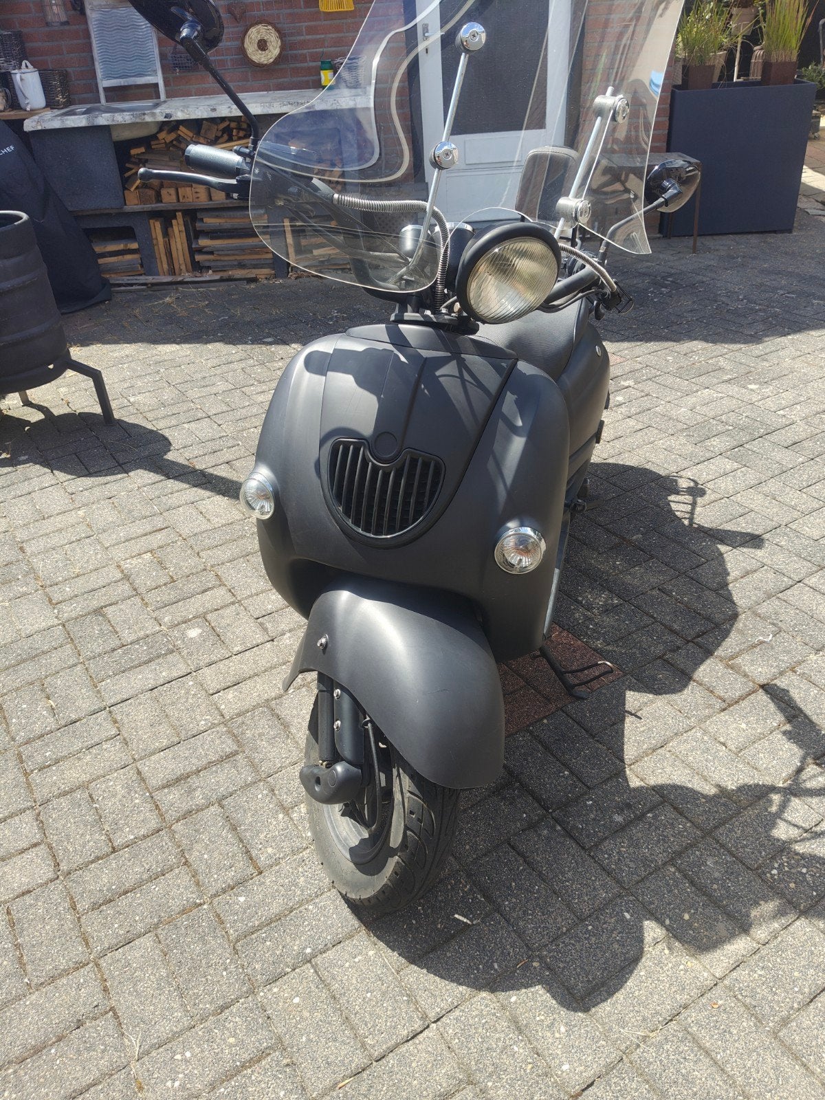 Senzo Retro GT2 Scooter - Mat Zwart, Ophalen, Gebruikt, Overige typen, Overige merken