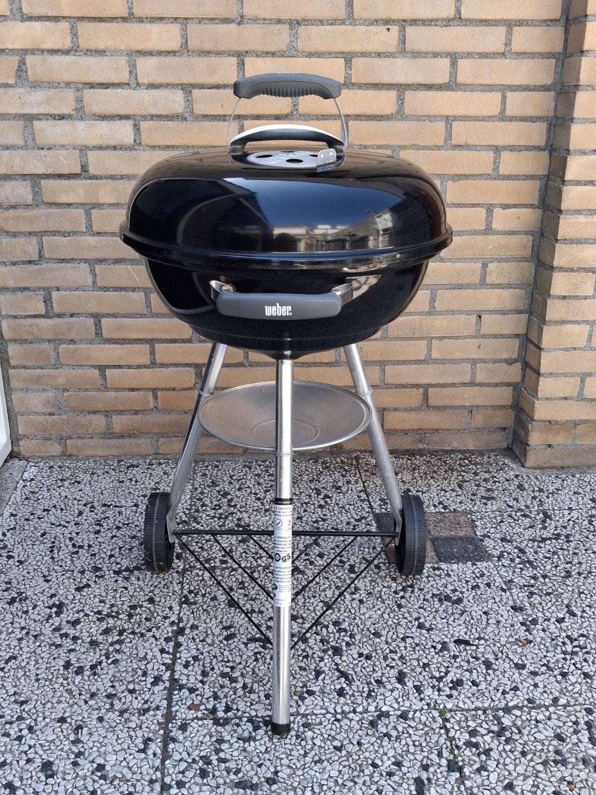 Weber Compact Kettle barbecue diameter 47 cm, Tuin en Terras, Houtskoolbarbecues, Ophalen, Zo goed als nieuw, Weber