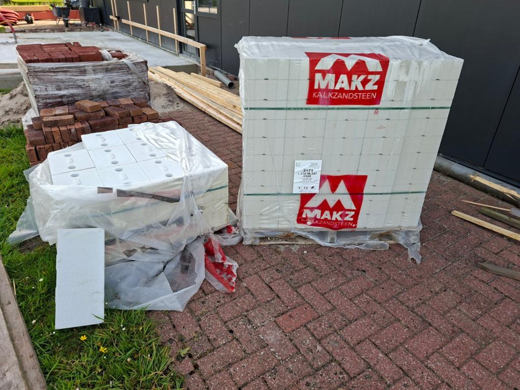 Kalkzandsteen blokken, Doe-het-zelf en Verbouw, Metselstenen, Ophalen of Verzenden, Kalkzandstenen