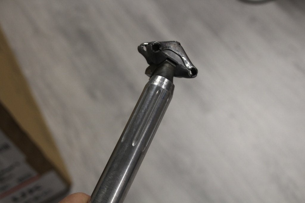 Campagnolo Super Record zadelpen ø 27.2 / retro Campa, Gebruikt, Ca, Oldtimerfiets, Ophalen of Verzenden