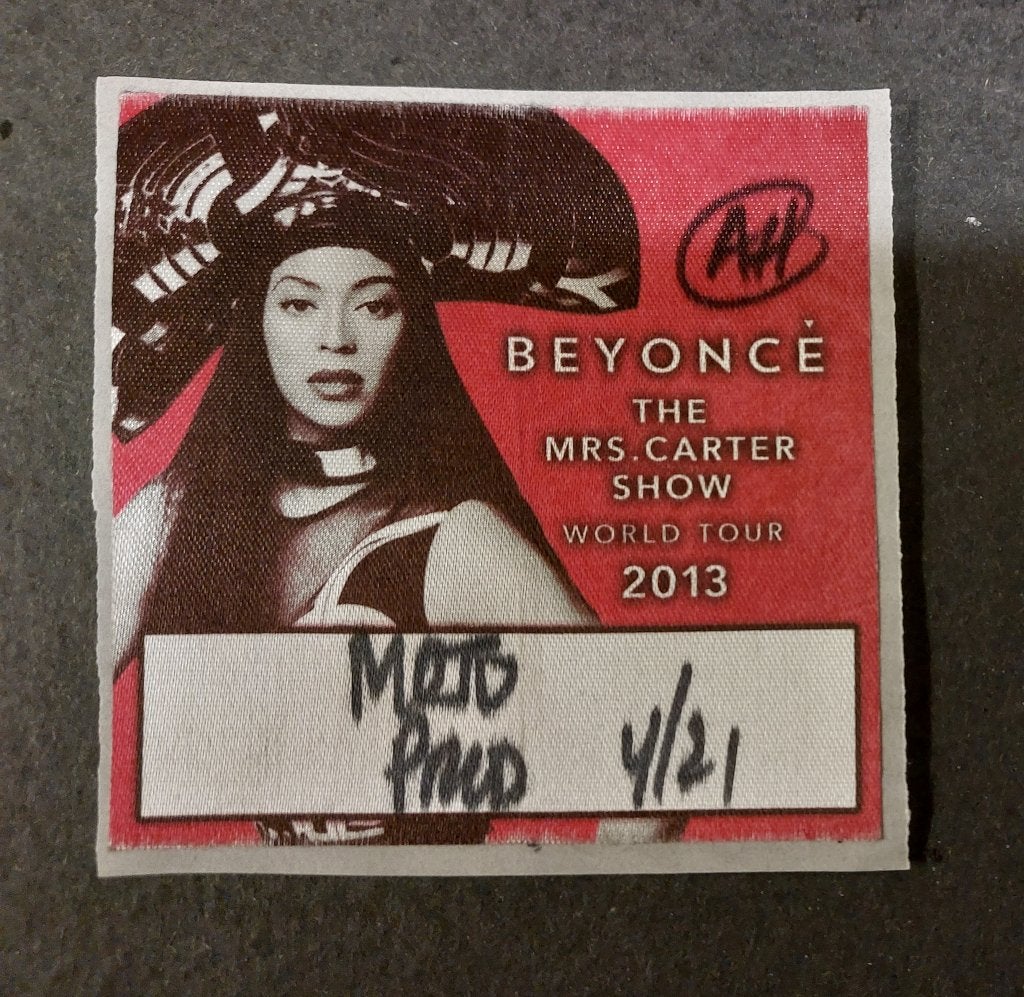 Beyonce BACKSTAGE PASS Amsterdam 21 april 2013 Beyoncé, Gebruikt, Verzenden, Beyonce, NvT