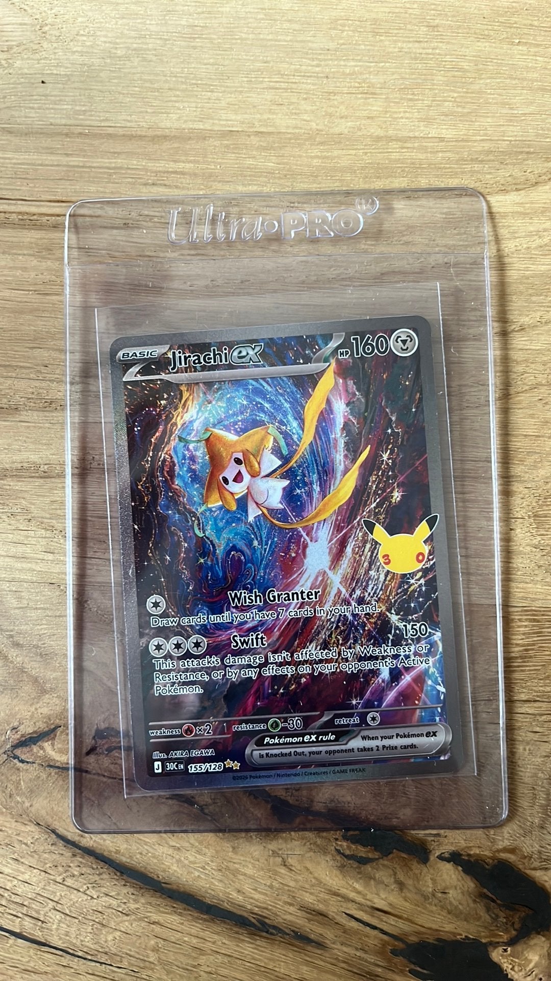Jirachi EX pokemon 30th celebration, Ophalen of Verzenden, Zo goed als nieuw