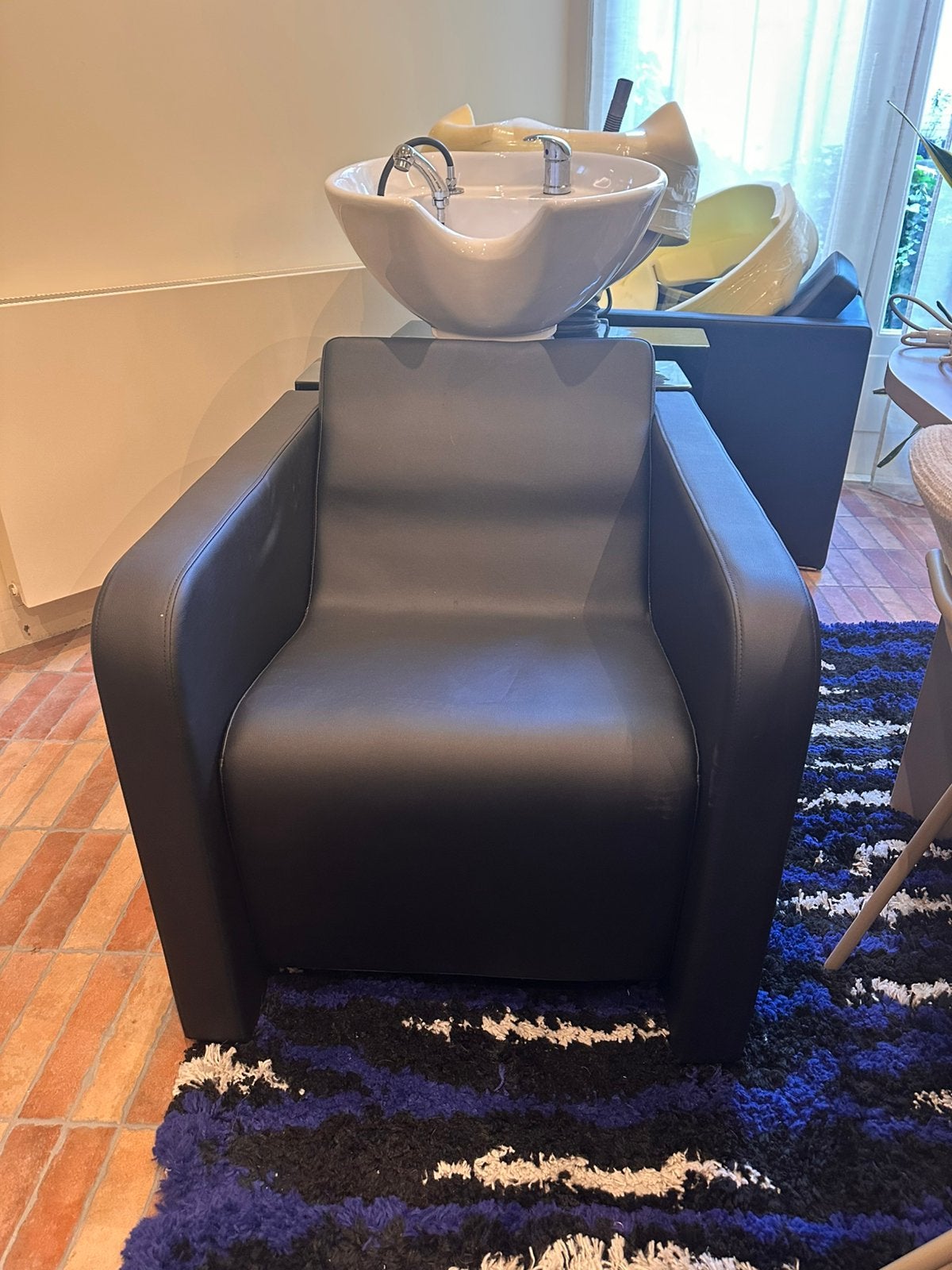 Fauteuils voor kapperswasbak, Ophalen, Zo goed als nieuw, Kunststof
