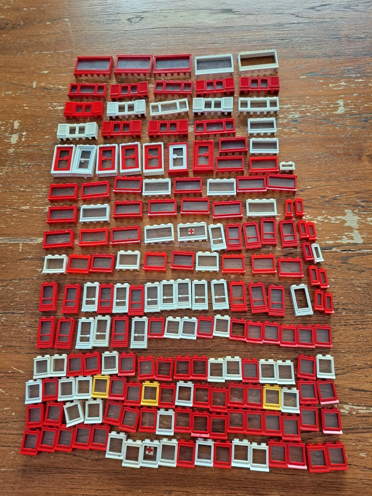 Lego partij vintage ramen en deuren, Ophalen of Verzenden, Gebruikt, Losse stenen, Lego