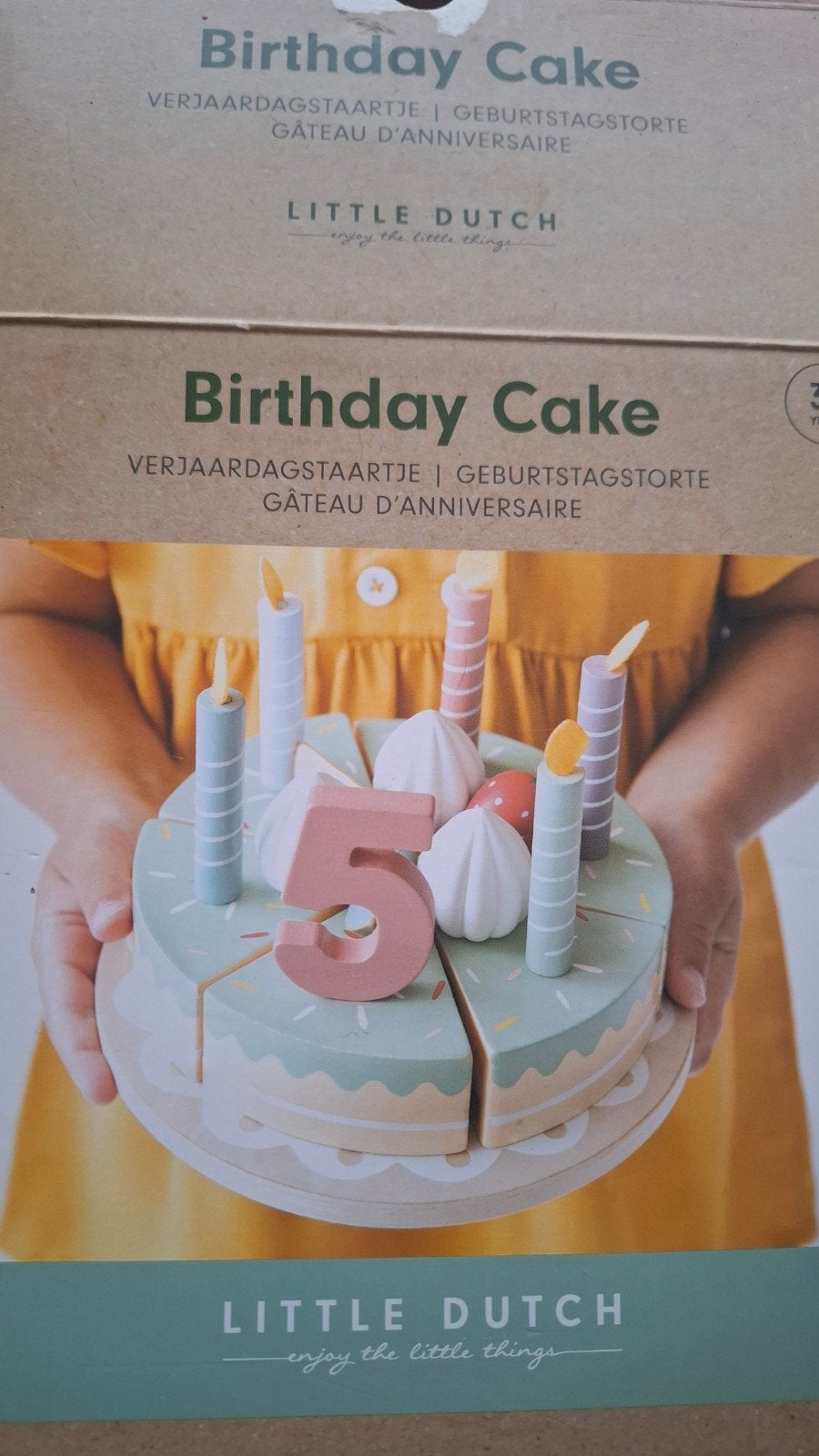 Little Dutch Houten Verjaardagstaart met Cijfers, Ophalen of Verzenden