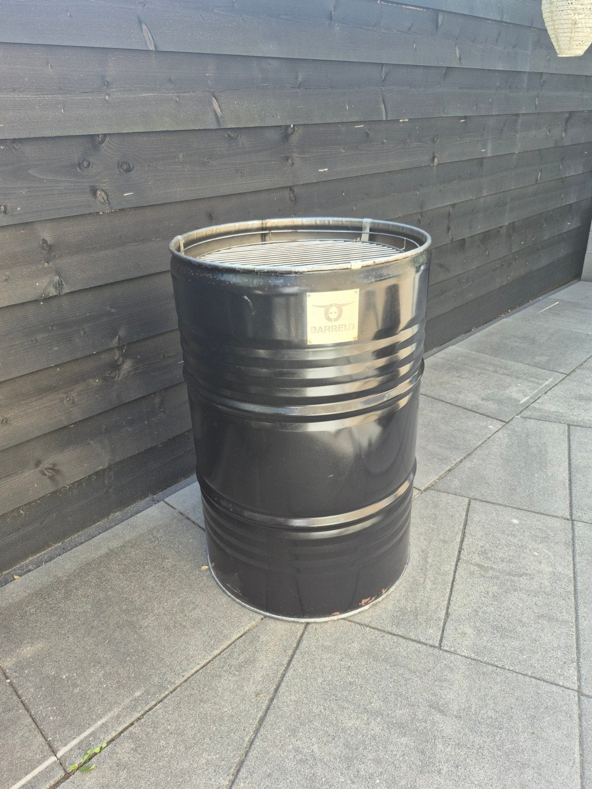 BarrelQ  Olievat BBQ 200L premium met hoes, Ophalen, Gebruikt, BarrelQ