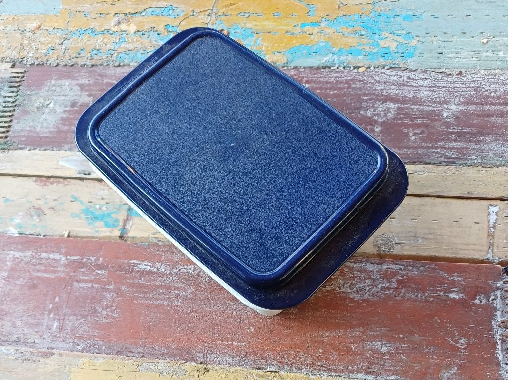 Tupperware botervloot blauw grijs i.z.gs. ( Jola ), Huis en Inrichting, Keuken | Tupperware, Ophalen of Verzenden, Zo goed als nieuw