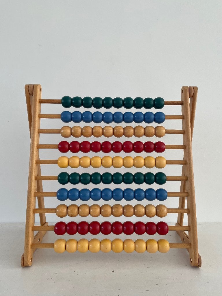 Vintage IKEA telraam hout houten speelgoed abakus rekenraam, Ophalen of Verzenden, Gebruikt, Overige typen