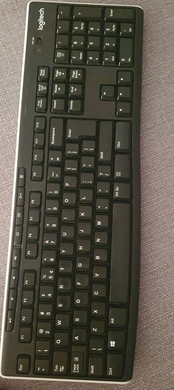Logitech K270 Draadloos Toetsenbord QWERTY, Computers en Software, Toetsenborden, Gebruikt, Draadloze ontvanger, Logitech, Ophalen of Verzenden