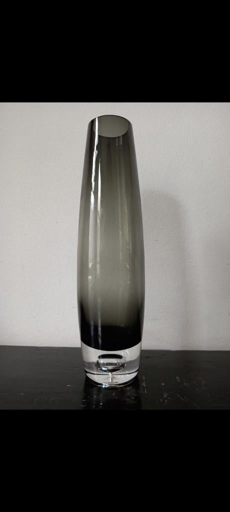 Mid-century zweeds modern bo borgström aseda glasbruk design, Ophalen of Verzenden, Blauw, Glas, Minder dan 50 cm