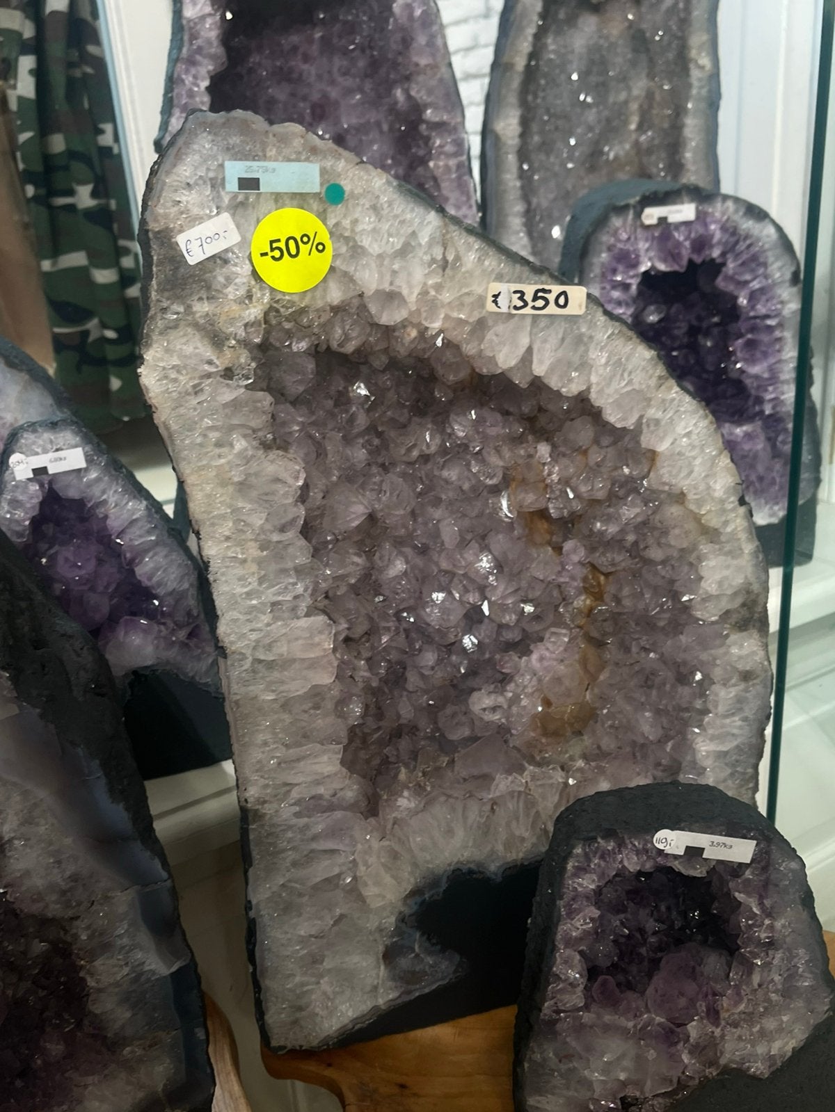 Amethist geode 25kg, Ophalen of Verzenden