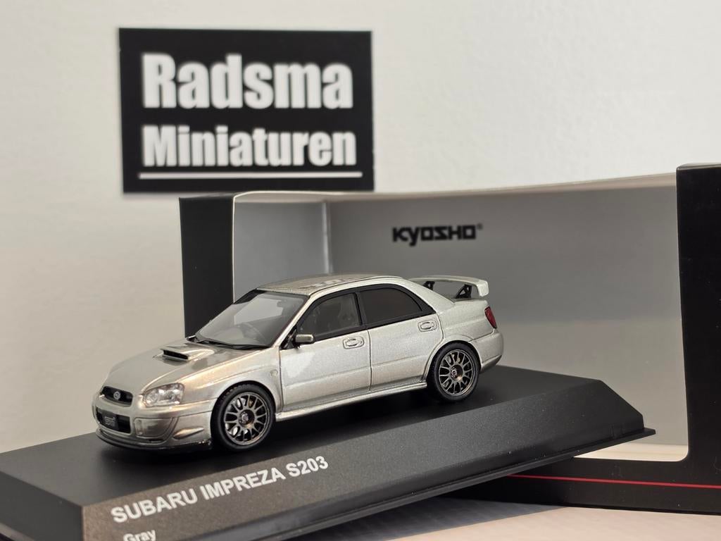 Subaru Impreza S203 STI - Silver - 1:43 Kyosho, Hobby en Vrije tijd, Modelauto's | 1:43, Kyosho, Auto, Nieuw, Ophalen of Verzenden