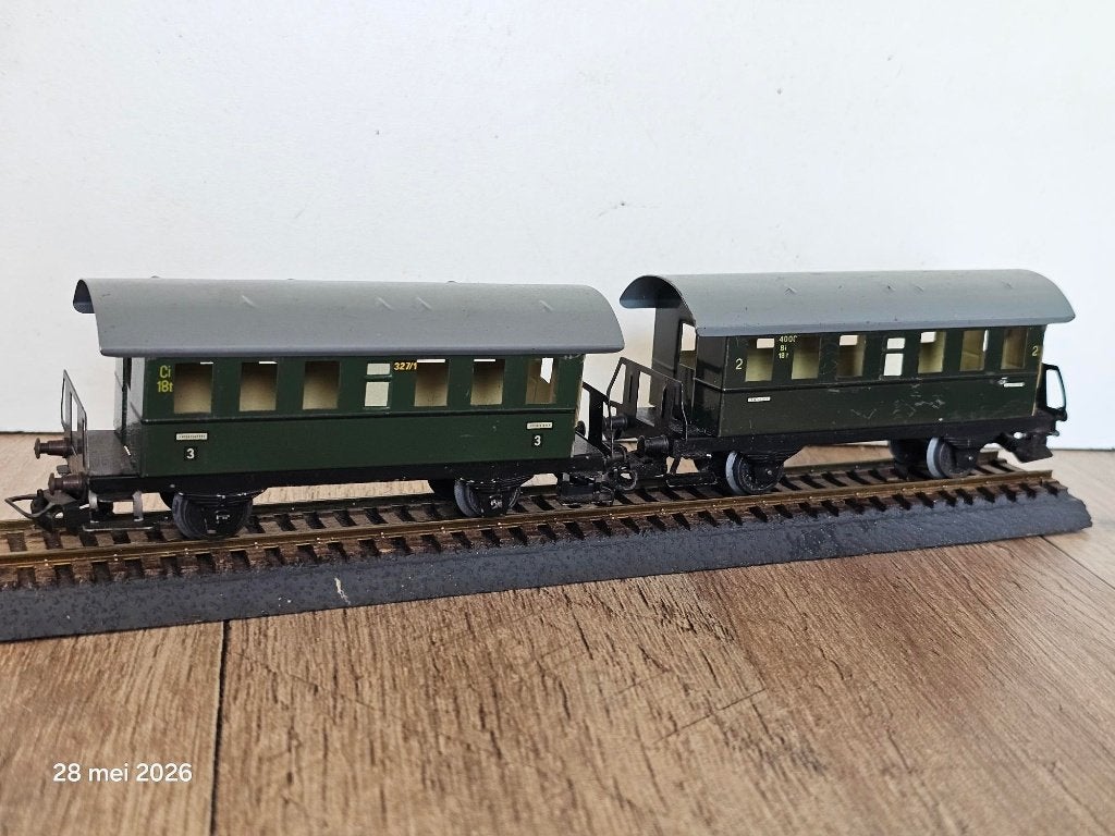 Modeltreinwagon H0 marklin set blikken wagons, Hobby en Vrije tijd, Gelijkstroom of Wisselstroom, Wagon, Ophalen of Verzenden