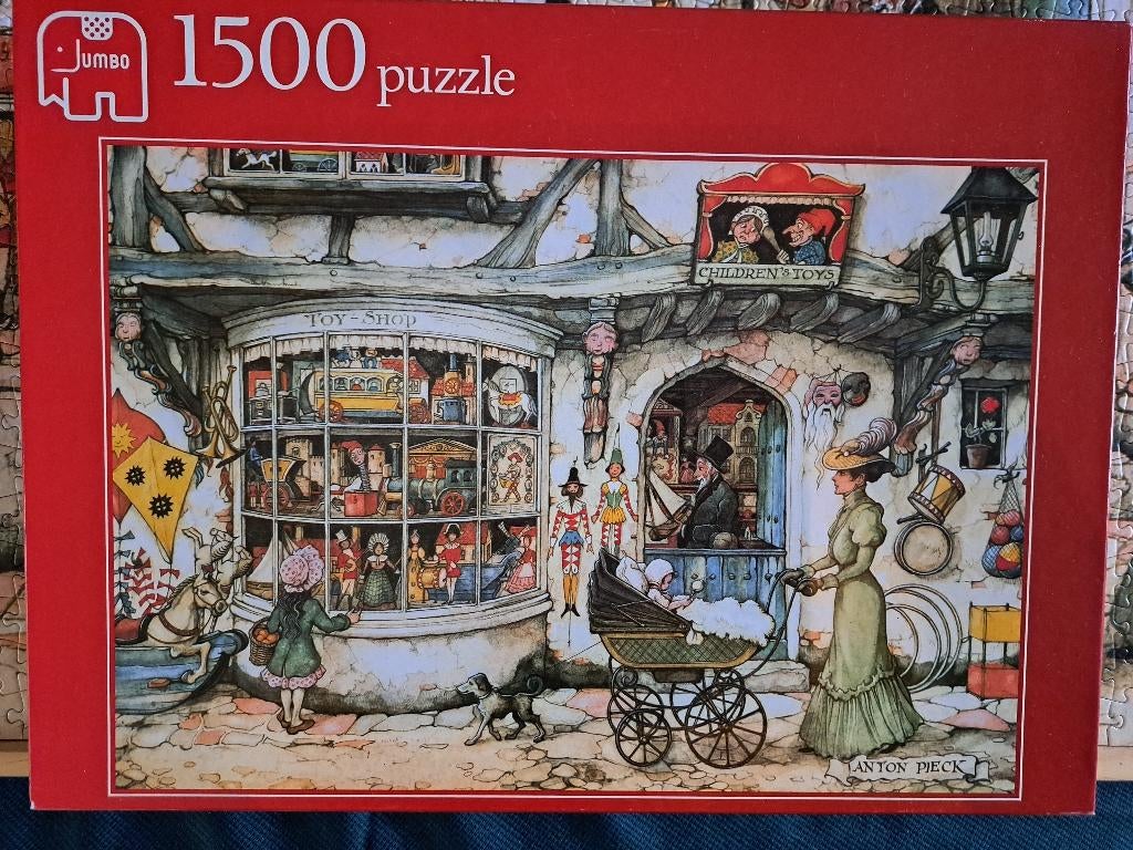 Puzzel Anton Pieck 1500 stukjes, Hobby en Vrije tijd, Denksport en Puzzels, Ophalen of Verzenden, 500 t/m 1500 stukjes, Zo goed als nieuw