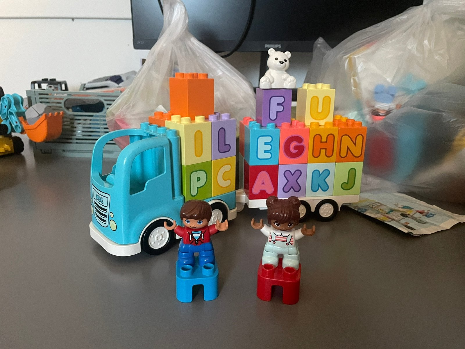 Duplo vrachtwagen ABC, Kinderen en Baby's, Ophalen of Verzenden, Gebruikt, Duplo