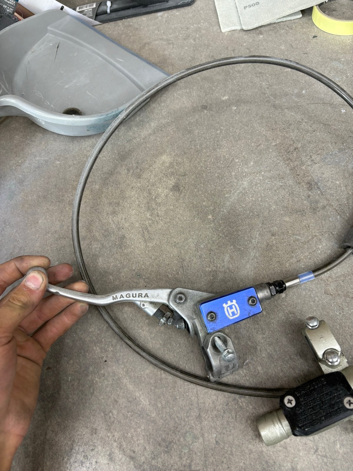 2 Husqvarna koppelingshendels, Ophalen of Verzenden, Gebruikt