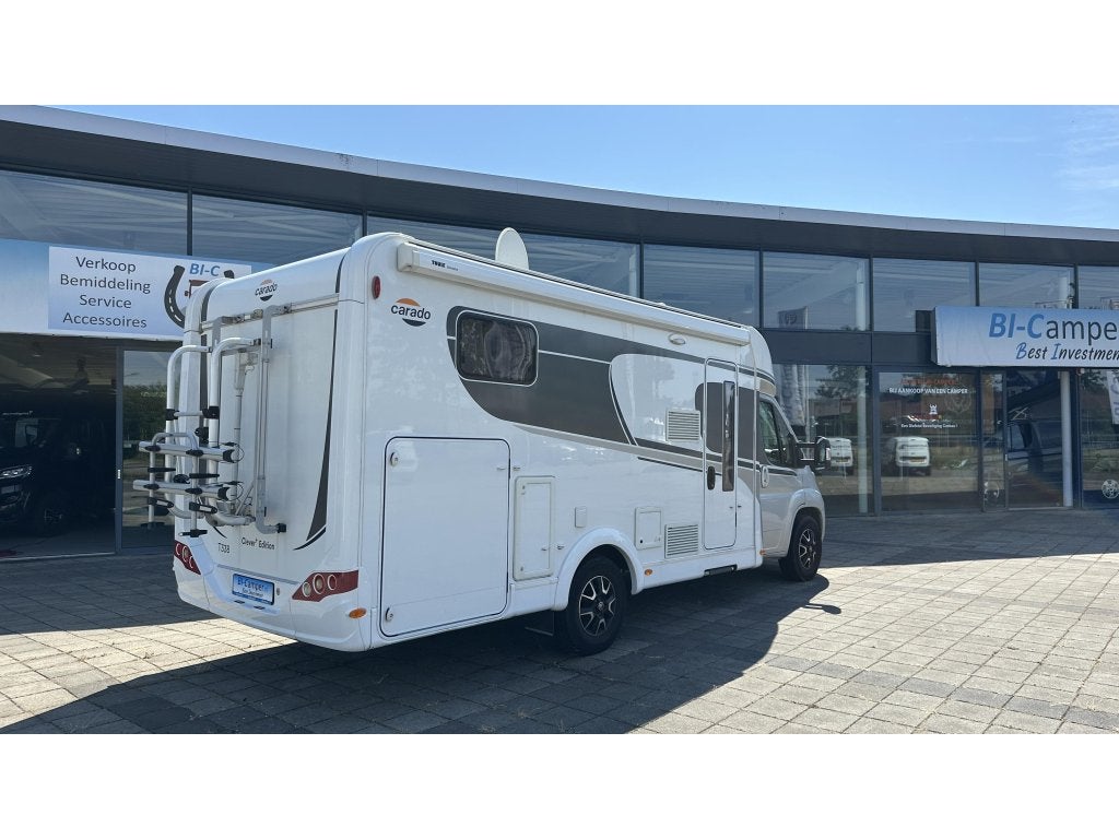 Carado Clever Plus Edition T 338 - Solar-Omvormer-Liftdrager, Caravans en Kamperen, Campers, Chemisch toilet, Ringverwarming, Tot en met 2