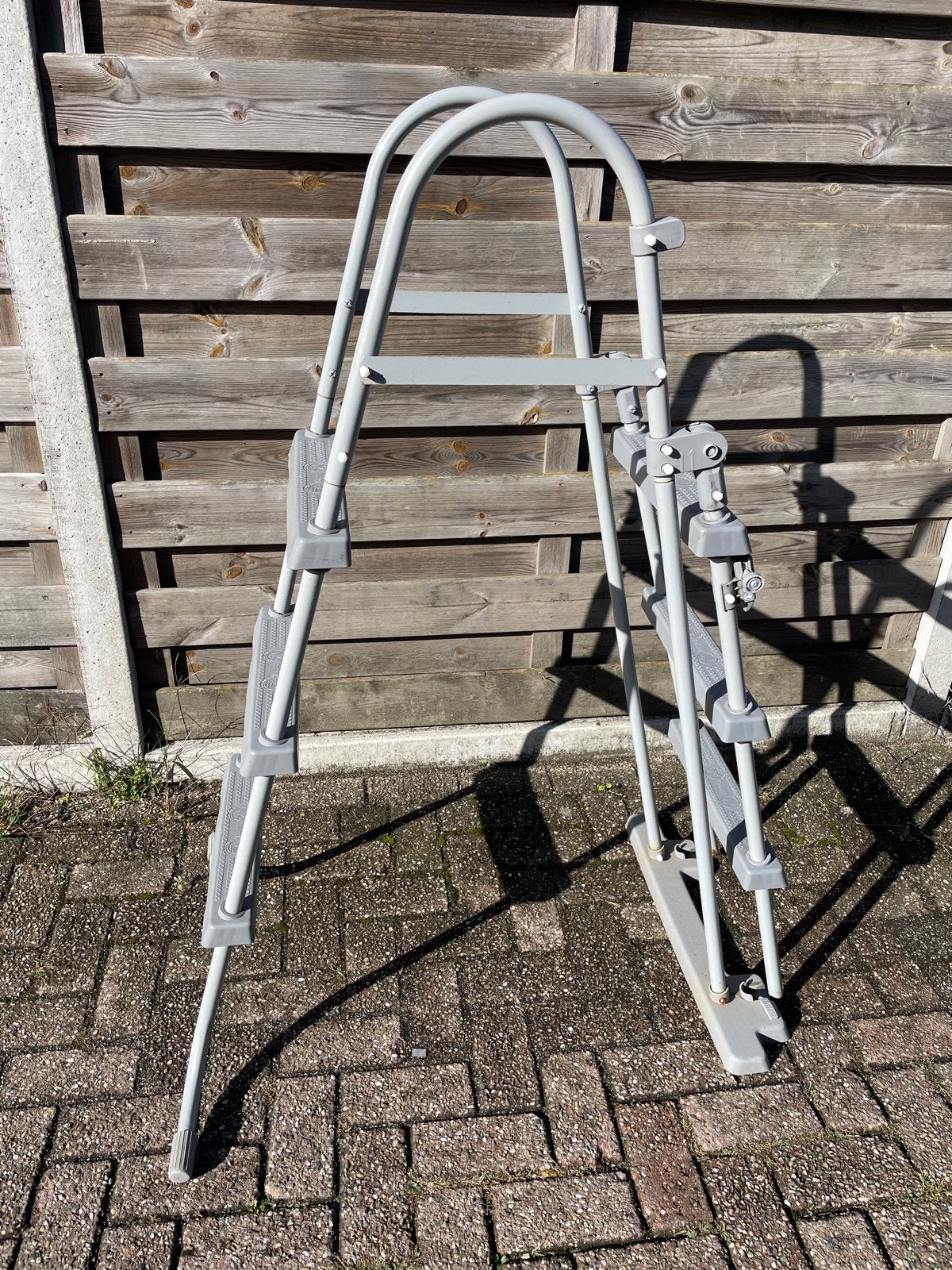 zwembadtrap met opklapbaar trapdeel-opzetzwembaden, Tuin en Terras, Ophalen, Gebruikt