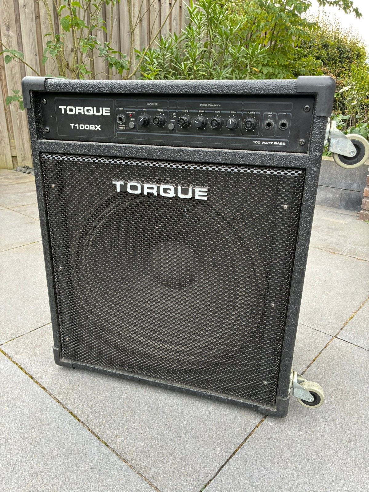 Vintage Torque T 100BX 100W basgitaarversterket, Muziek en Instrumenten, Ophalen, Gebruikt, Basgitaar, 50 tot 100 watt