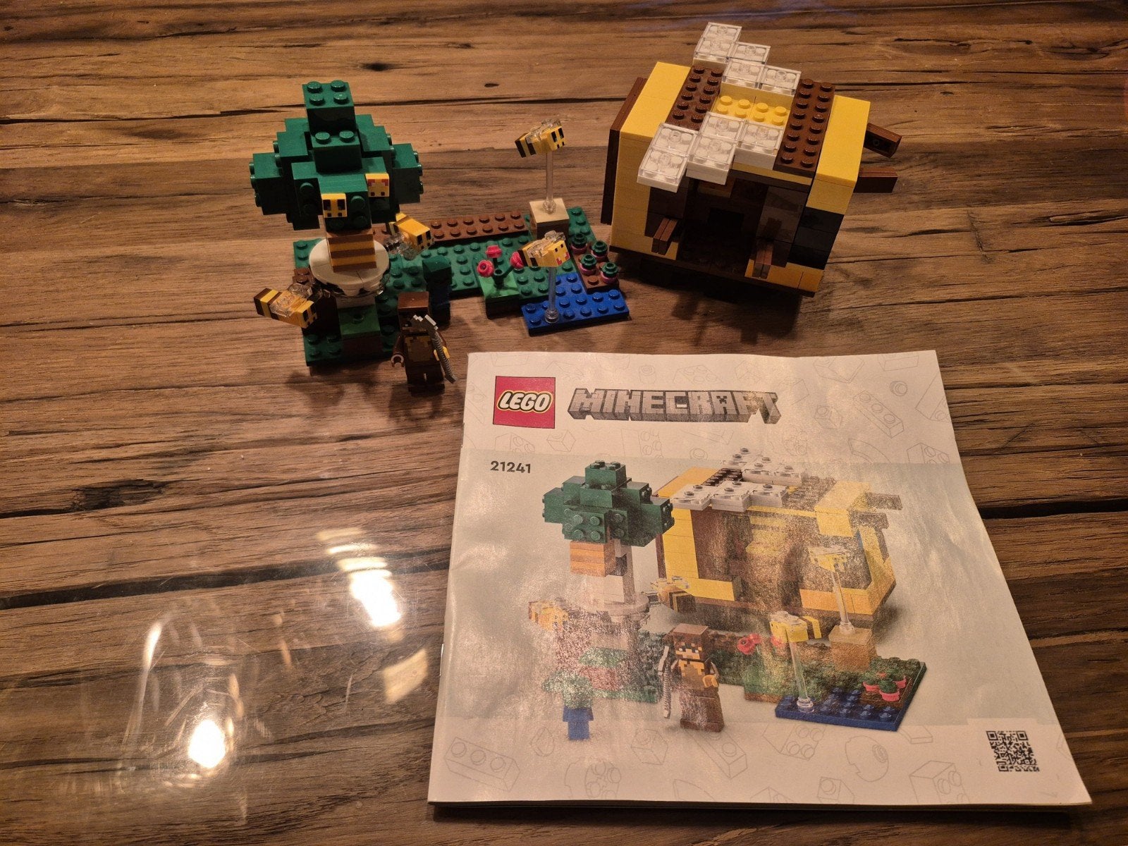 Lego minecraft Bijenhuis 21241, Minecraft, Lego, Ophalen of Verzenden, Zo goed als nieuw
