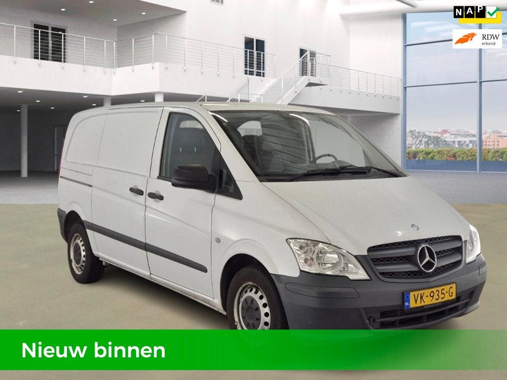 Mercedes-Benz Vito 110 CDI 320 NAP Airco Elek.ramen Leder BT, Auto's, Euro 5, Achterwielaandrijving, Bedrijf, Nieuw