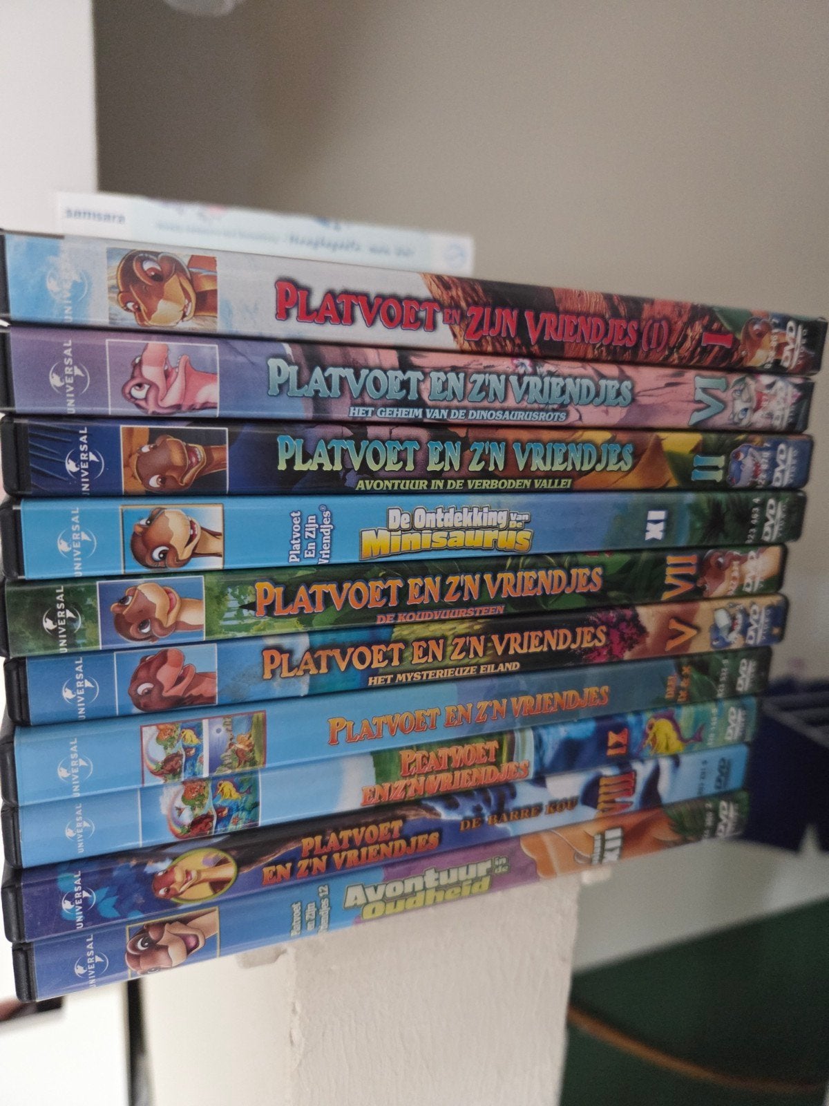 10x dvd - Platvoet en zijn vriendjes, Alle leeftijden, Ophalen of Verzenden, Zo goed als nieuw