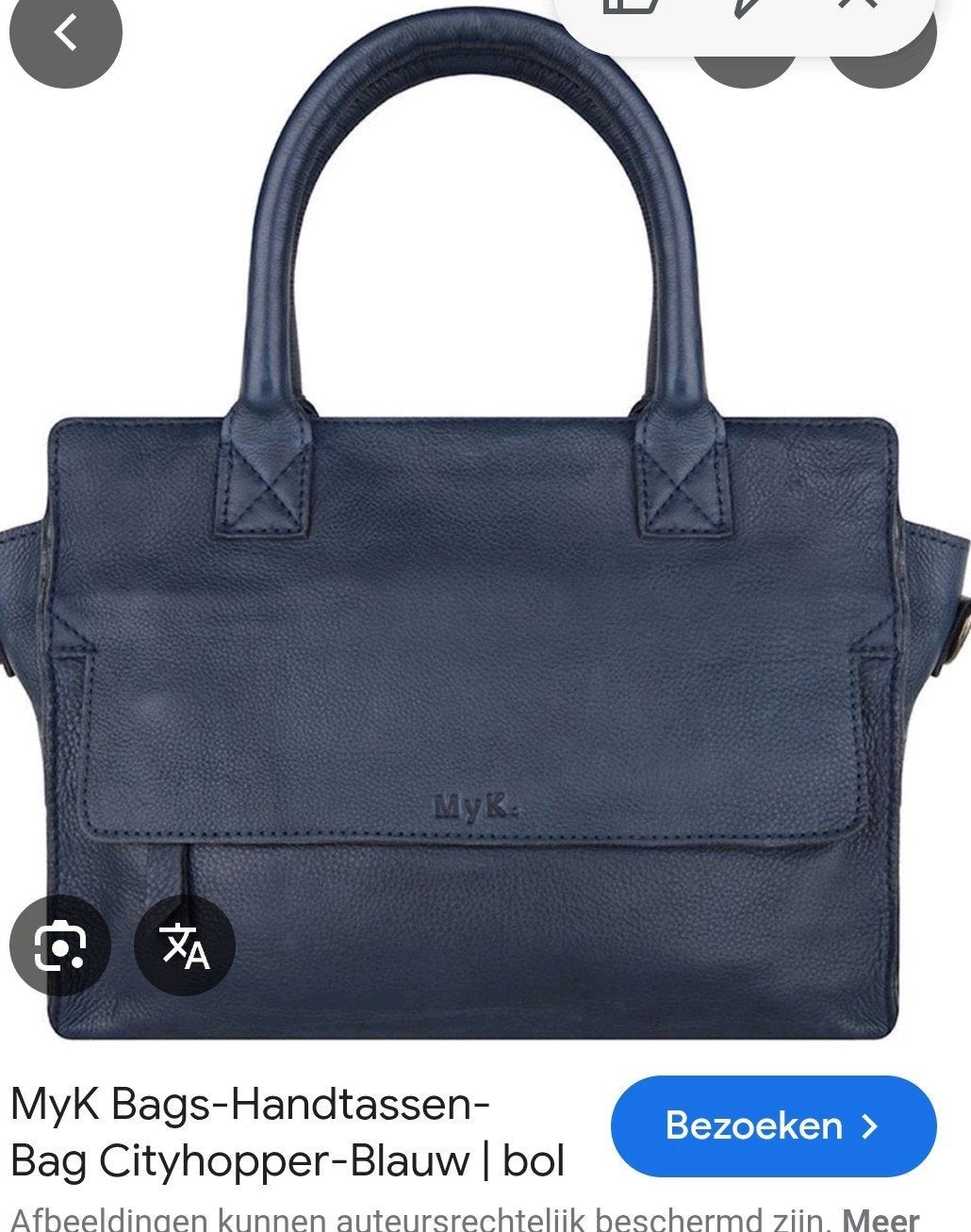 Mustsee MyK bags super voor studie! leer!, Ophalen, Gebruikt, Leer