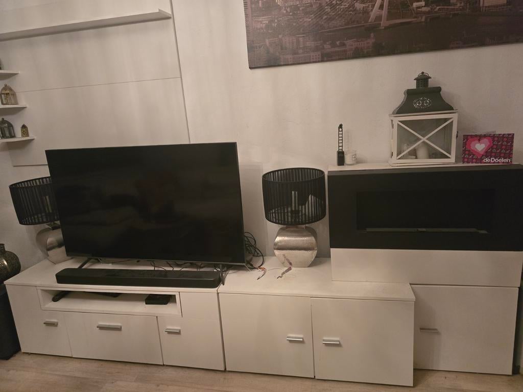 Tv meubel met bio ethanol haard, Ophalen of Verzenden