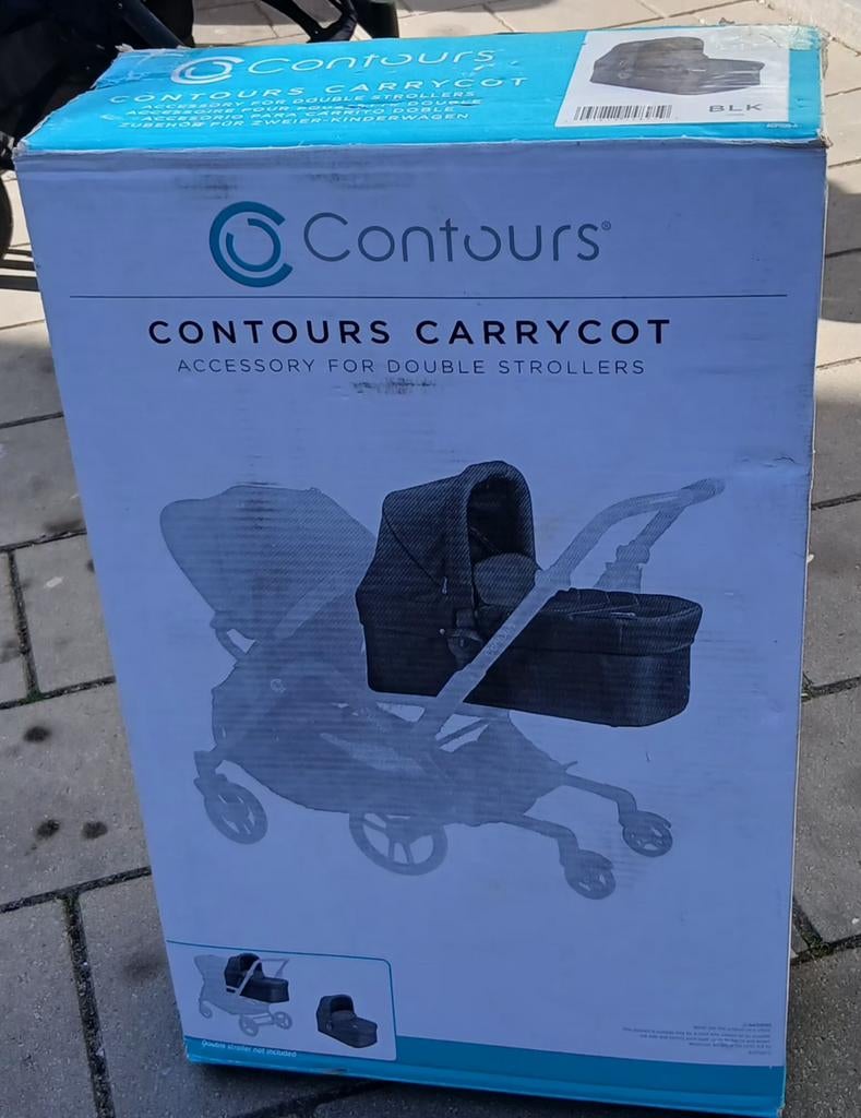 Contour Duo Kinderwagen met Reiswieg - Zo goed als nieuw, Ophalen of Verzenden, Zo goed als nieuw, Duowagen, Kinderwagen