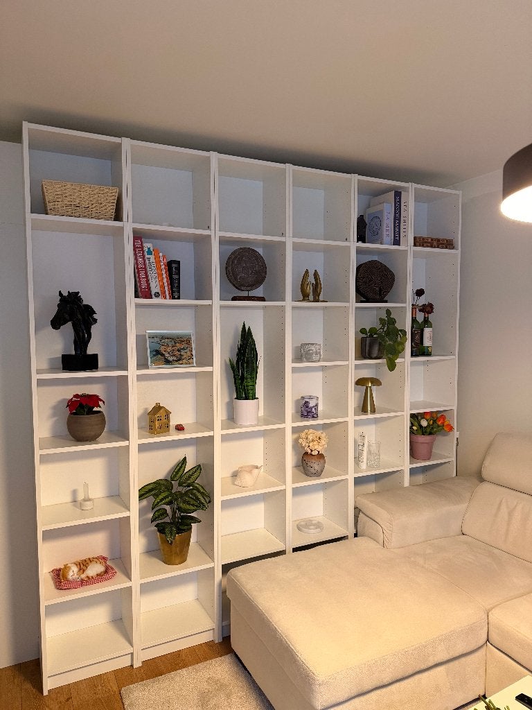 6x IKEA Billy kast met planken wit + opzetkast | roomdivider, Ophalen, Zo goed als nieuw