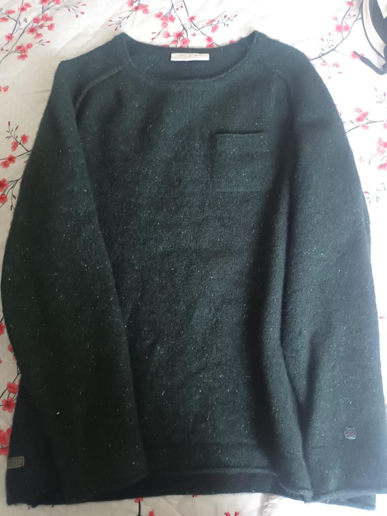 Cast iron , wollen trui, donker groen, XL, Maat 56/58 (XL), Ophalen of Verzenden, Zo goed als nieuw, Cast Iron