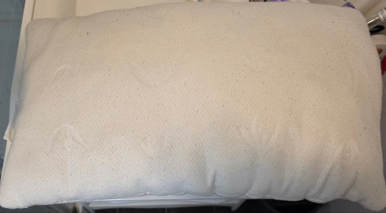 Memory foam pillow traagschuimkussen stevige ondersteuning, Ophalen of Verzenden, Gebruikt, Wit, Vierkant