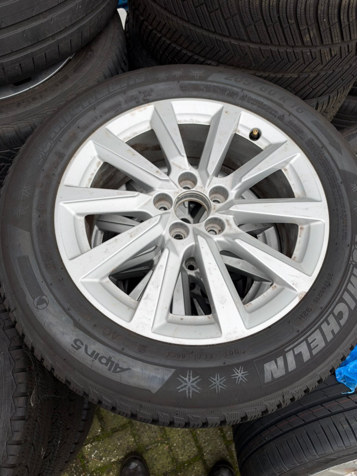 5x100, 16 inch winterset velgen met michelin banden, Gebruikt, 16 inch, Banden en Velgen, Personenwagen