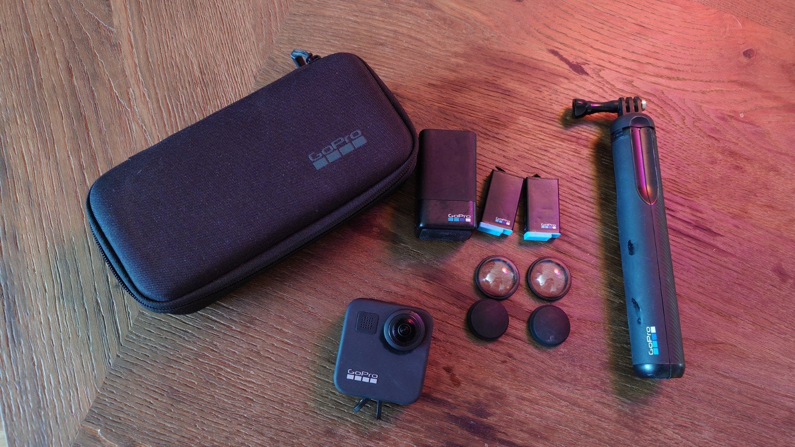 GoPro MAX 360 camera met accessoires, Ophalen of Verzenden, Zo goed als nieuw, GoPro