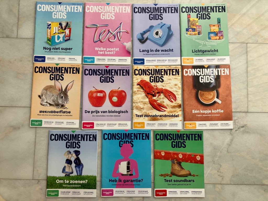 Jaargang Consumentengids 2024 – 11 gidsen, Ophalen of Verzenden, Gelezen, Overige typen