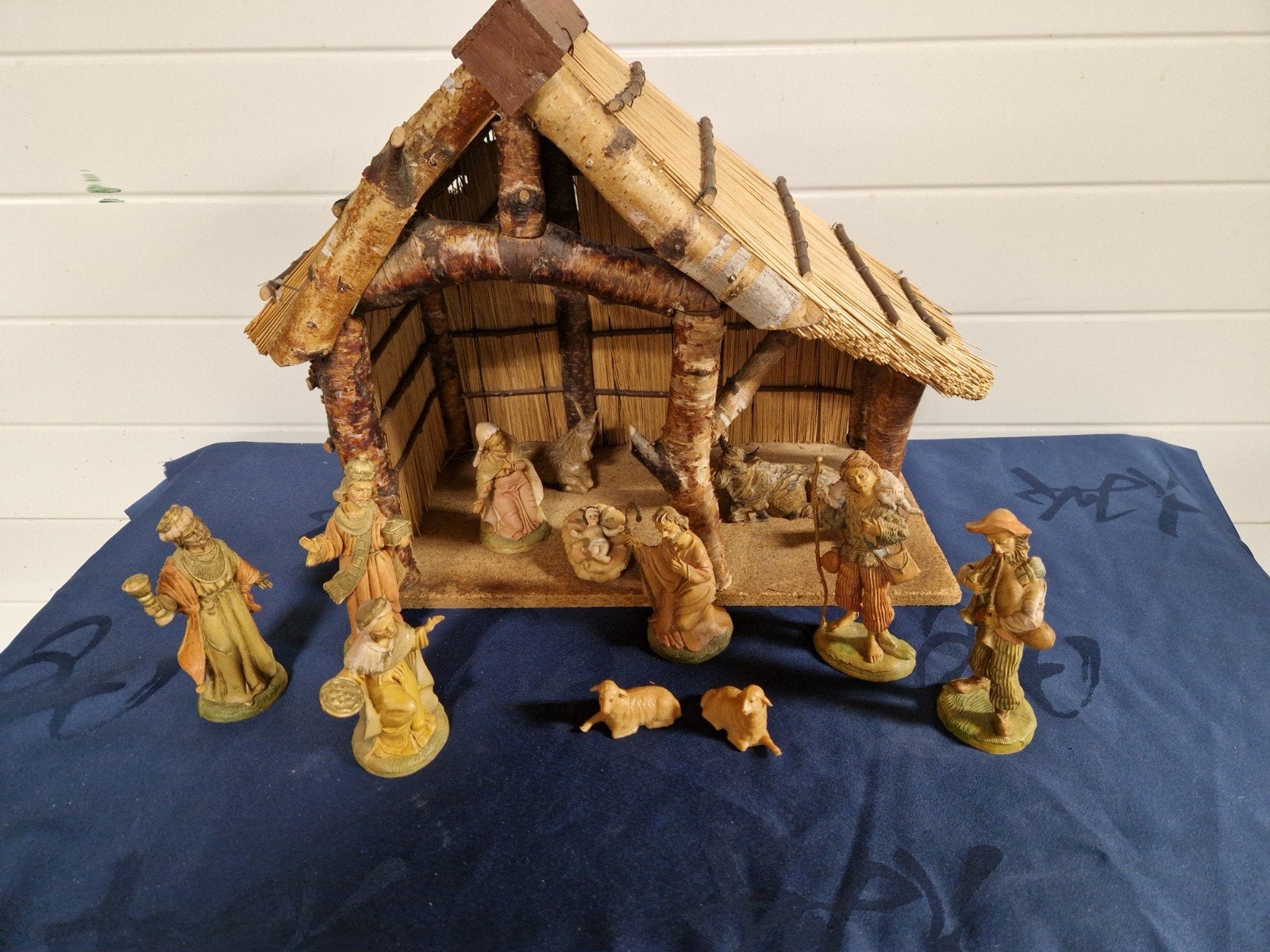 kerststal beeldenset 12 delig italy design 16cm hoog, Diversen, Kerst, Ophalen, Gebruikt