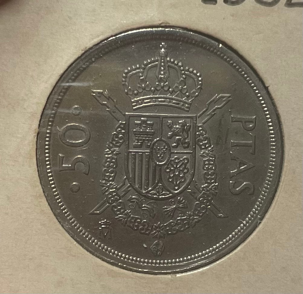 50 pesetas Spanje 1982, Ophalen of Verzenden