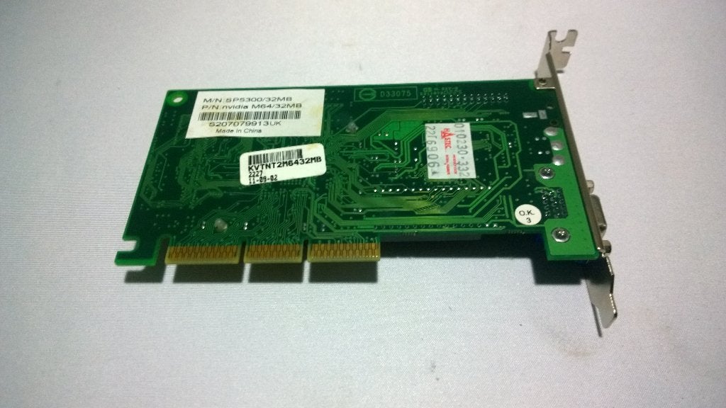 Retro Sparkle KVTNT2M6432MB, Nvidia Riva TNT2 M64, AGP, Computers en Software, Vintage Computers, Ophalen, NVIDIA