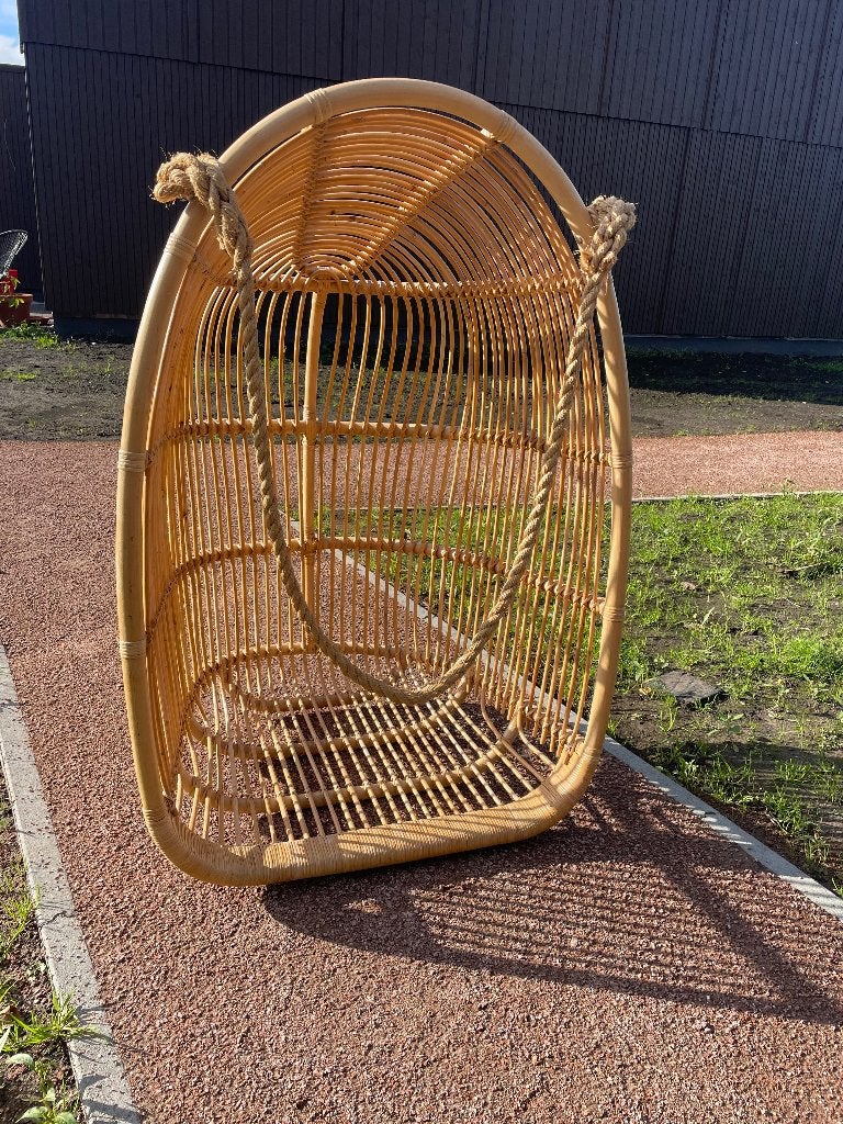 Originele Sika-Design rotan hangstoel – naturel – design, Ophalen, Zo goed als nieuw, Rotan, Verstelbaar