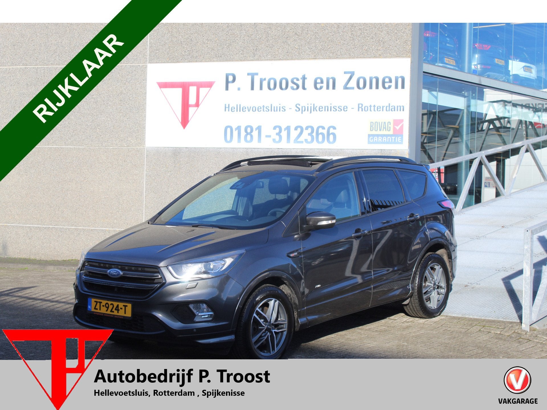 Ford Kuga 1.5 EcoBoost AWD ST-Line Trekhaak/Panoramadak/Navi, Auto's, 12 maanden, Euro 6, 4 cilinders, Bedrijf