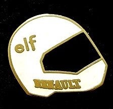 Renault elf helm pin, Verzamelen, Verzenden, Nieuw, Transport, Speldje of Pin