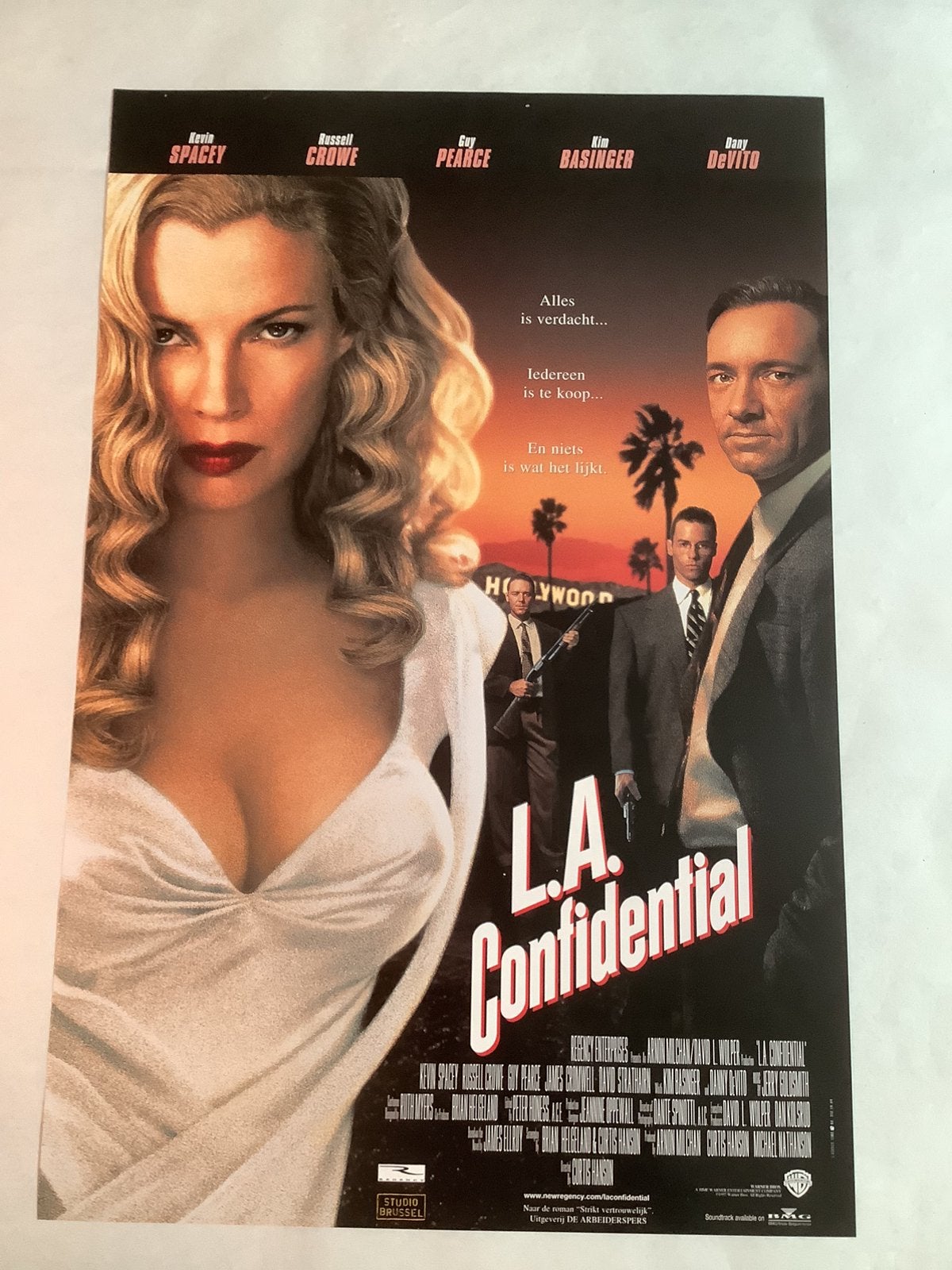 L.A. CONFIDENTIAL   Filmposter  40-60 cm, Ophalen of Verzenden, Zo goed als nieuw, A1 t/m A3, Film en Tv