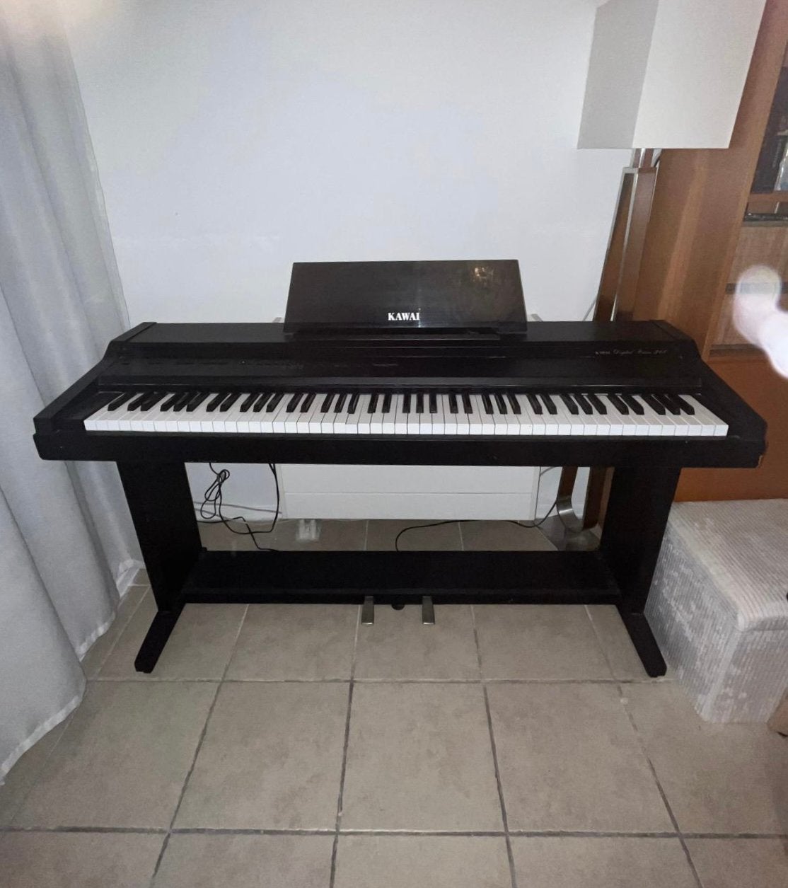Kawai digital piano 360, Ophalen, Gebruikt, Zwart, Digitaal