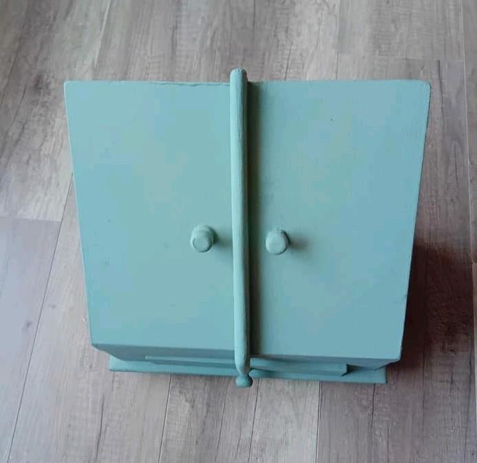 Vintage Brievenkastje Groen - Hout met Lade, Ophalen of Verzenden