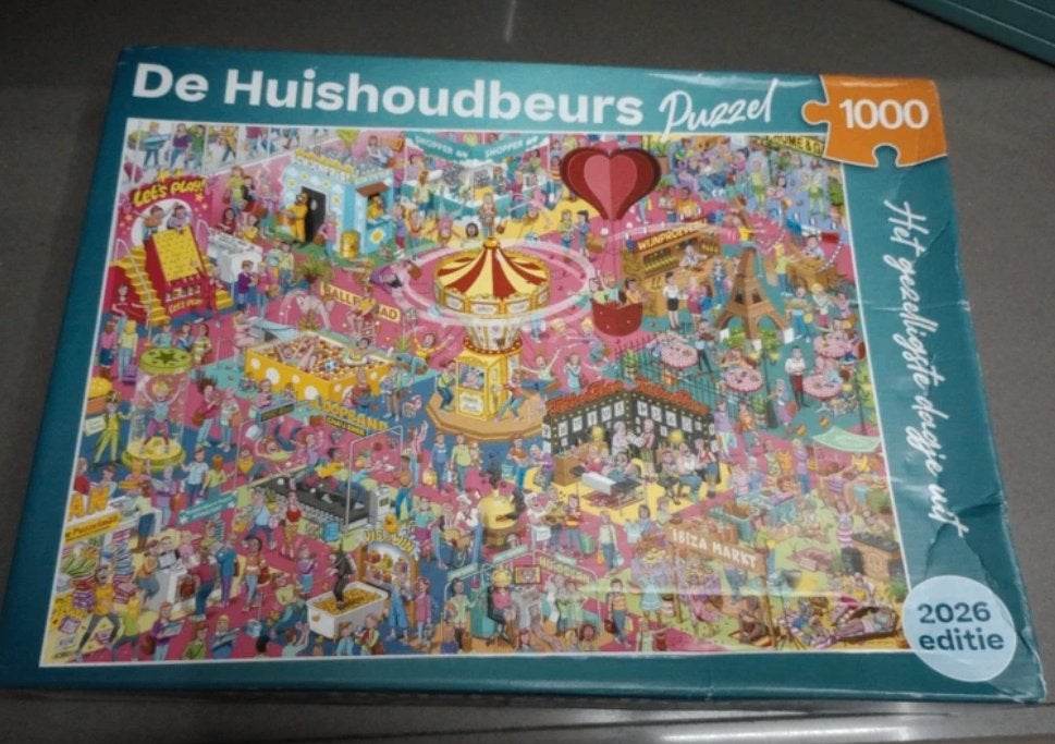 Puzzel 1000 stukjes huishoubeurs 2026, Ophalen of Verzenden, 500 t/m 1500 stukjes, Zo goed als nieuw