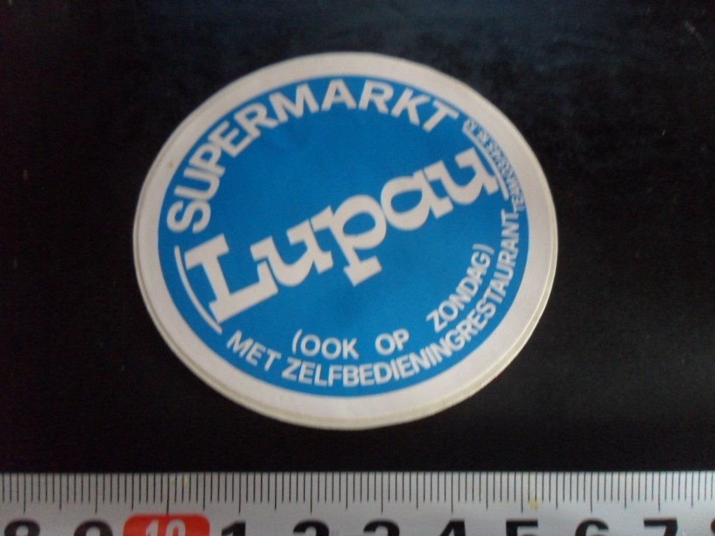 sticker belgië zone antwerpen supermarkt LUPAU, Ophalen, Zo goed als nieuw
