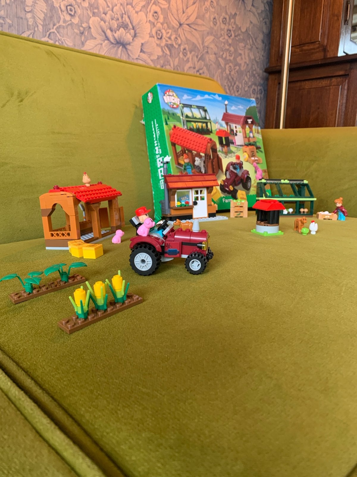 Lego Boerderij Set met Dieren, Poppetjes en Tractor, Ophalen of Verzenden, Zo goed als nieuw, Overige merken