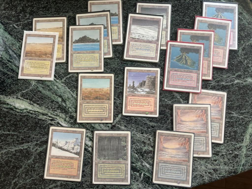 Dual Lands Collectie (20 kaarten), Hobby en Vrije tijd, Verzamelkaartspellen | Magic the Gathering, Zo goed als nieuw, Meerdere kaarten